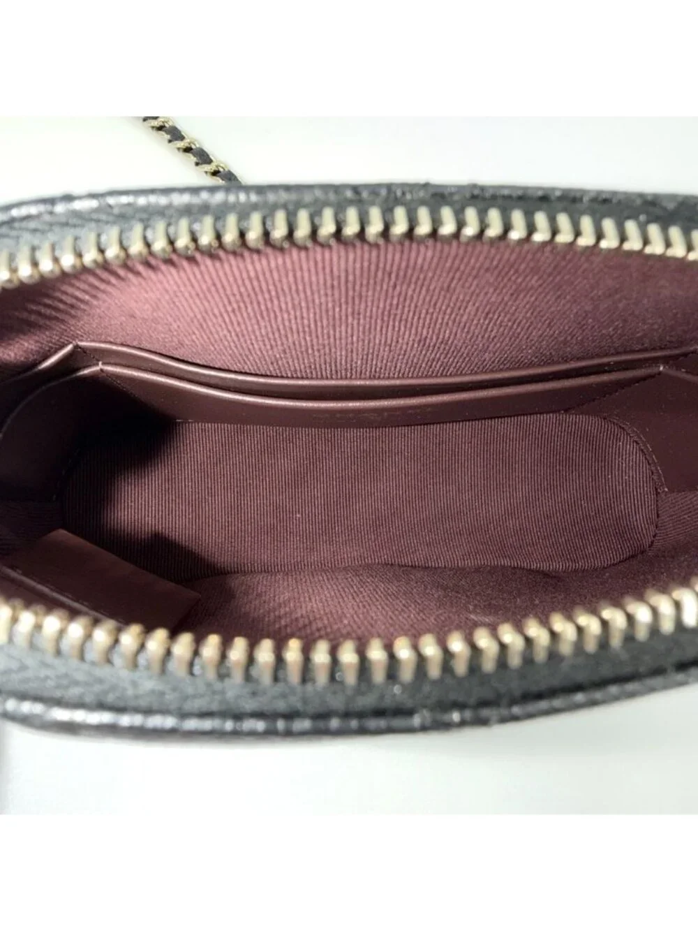 Chanel Shoulder Bag Quilted Chain Pochette Crossbody CC Logo Caviar Leather
